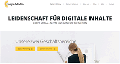 Desktop Screenshot of carpemedia.ch